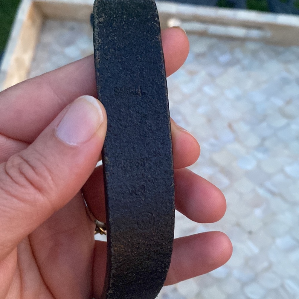 Coach black/silver genuine leather belt - Picture 5 of 11